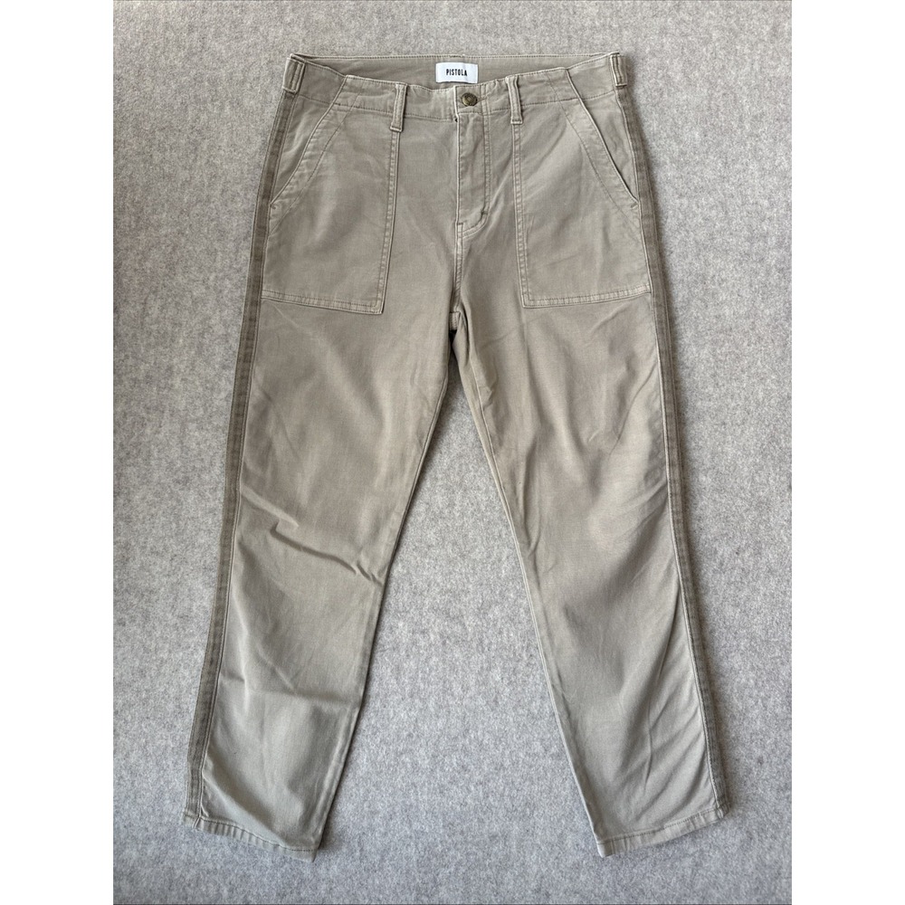 Pistola Mara Cropped Utility Pocket Pant Tan Womens 28